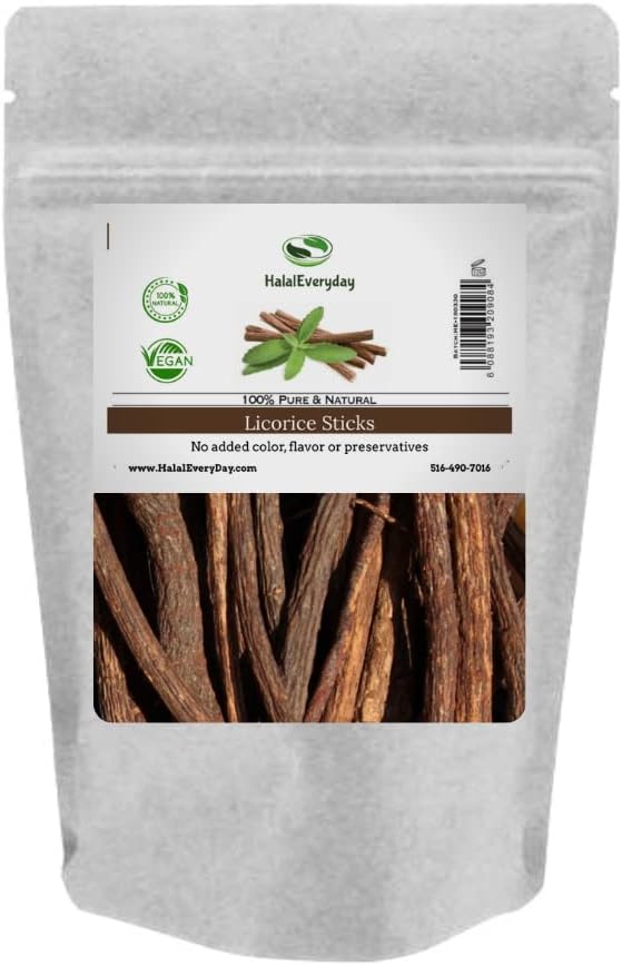 African Licorice Sticks - 1 Lb - 100% Pure Licorice Sticks by HalalEveryDay