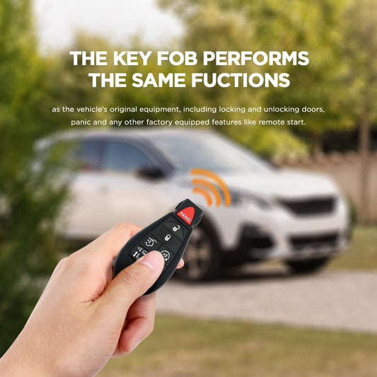Simple Key Programmer & Key Fob for Select Chrysler, Dodge, Jeep, Ram, Volkswagen Vehicles (Interchangeable 5 & 7 Button keypads)