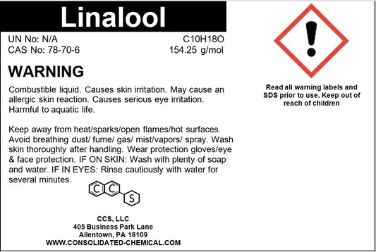 Linalool High Purity Fragrance Compound 30mL (1 Fl Oz)