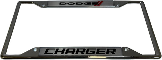 Eurosport Daytona- Compatible with -, Dodge Charger with Stripes License Plate Frame
