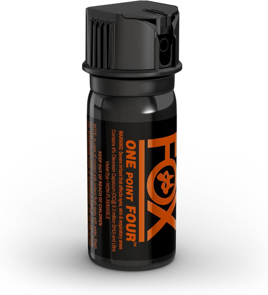 Fox Labs, One Point Four, 4 % OC Pepper Spray- Flip Top Cone (2 oz) 24FTM