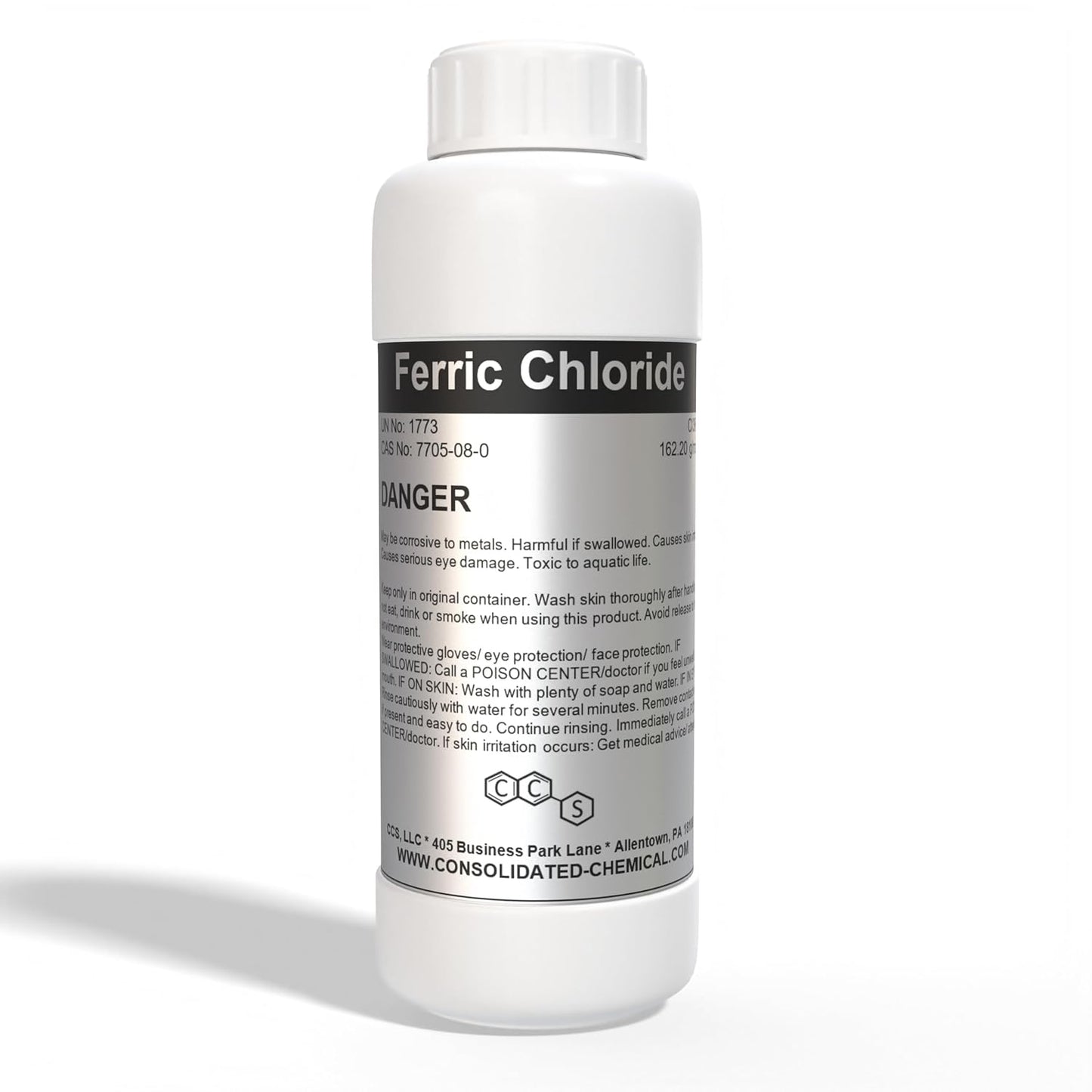 Ferric Chloride - High Concentration Chloride Solution - Wide Applications - Ideal as Etching Cream, Coagulant for Water Treatment - Copper and Stainless Steel Etchant Solution 500mL (16 Fl Oz)