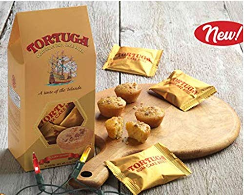 TORTUGA Gourmet Rum Cake Bites with Walnuts - The Perfect Premium Gourmet Gift for Stocking Stuffers, Gift Baskets, and Christmas Gifts - Great Cakes for Delivery
