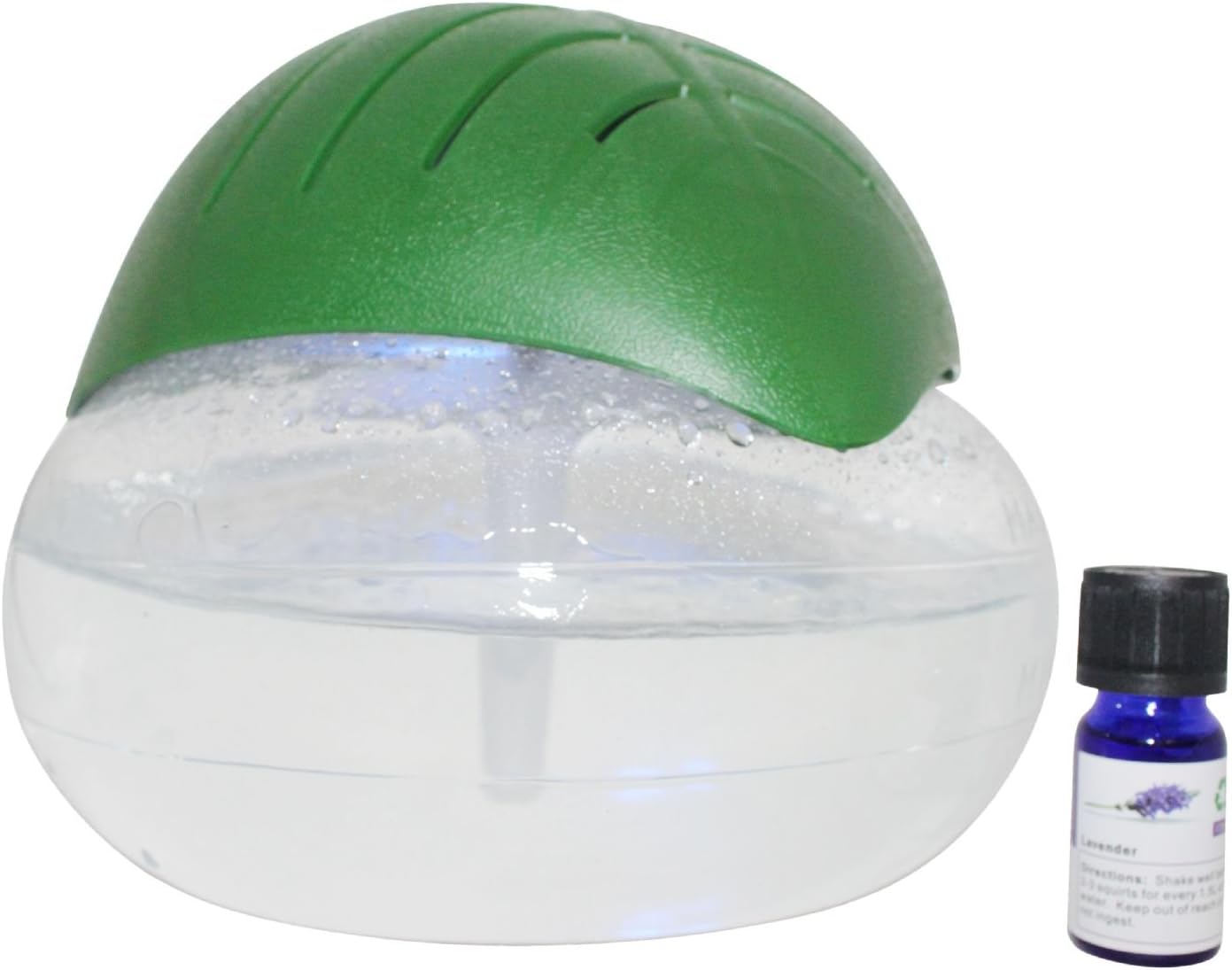 Green Leaf Air Revitalizer, Air Freshener, Room Aromatizer, Aroma and Essential Oil Diffuser with 10ML Lavender Oil