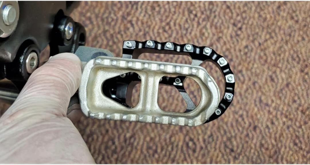 Warp 9 E-Moto Foot Pegs for Surron LBX, E-Ride Pro All Models, Must do upgrade, E-Bike, Comes in many Colors, E-Bike Pegs Footpegs, Red, Blue, Purple, Black, Magnesium.