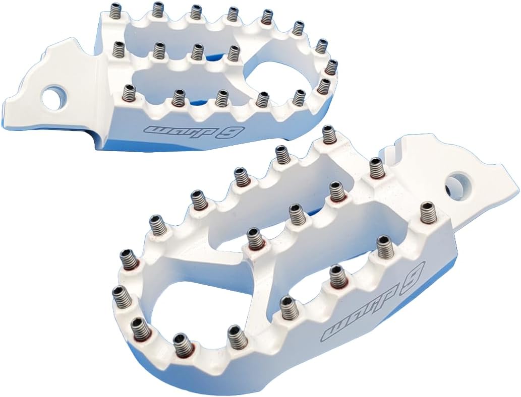 Warp 9 E-Moto Foot Pegs for Talaria Sting, Talaria XXX, Altis Sigma, Taparia, Komodo Must do upgrade, Many Colors, E-Bike Pegs, Footpegs, Red, Blue, Purple, Black, Magnesium, Gold, Silver, White
