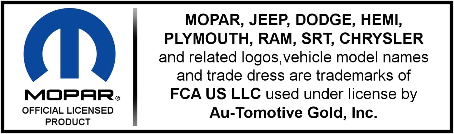 Au-TOMOTIVE GOLD INC. Officially Licensed UV Print Black Polycarbonate License Plate Frame for Dodge Stripe