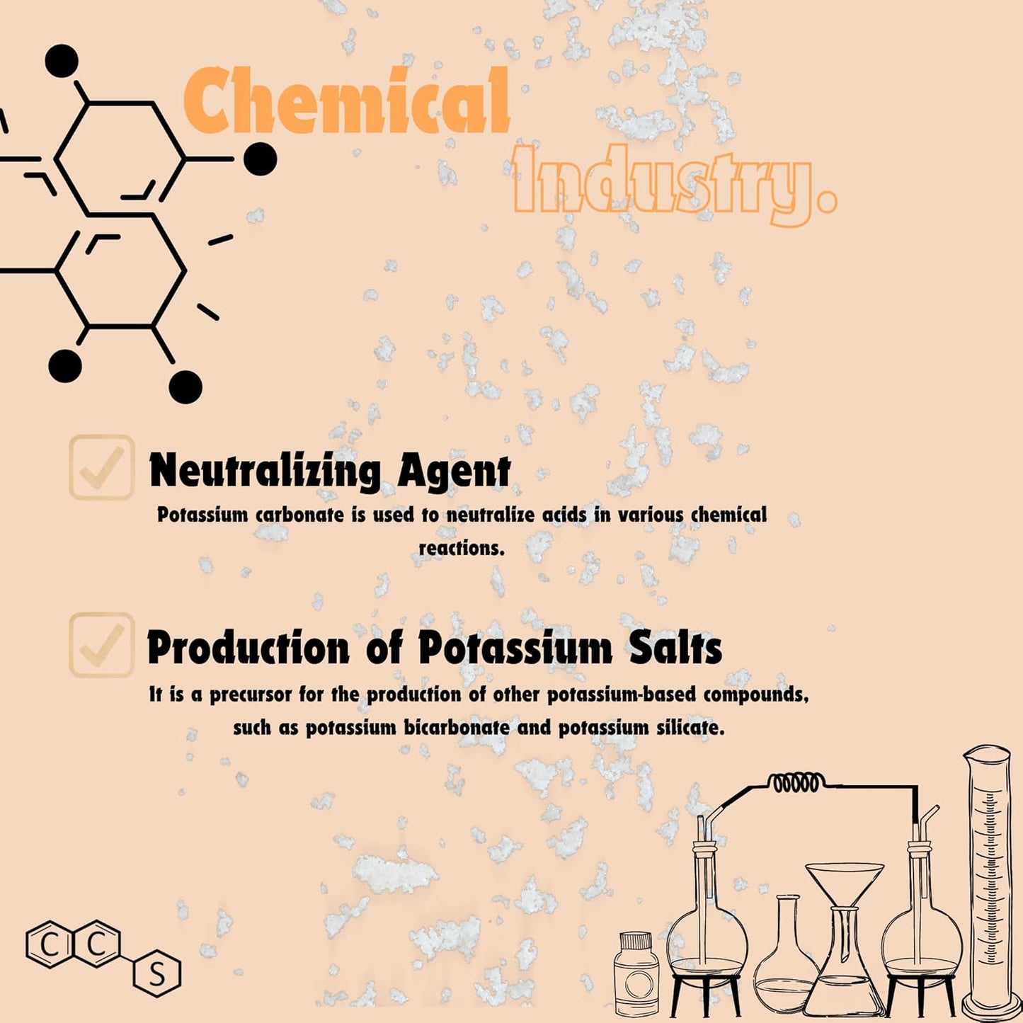 Potassium Carbonate 1kg (2.2lb) High Purity Food Grade