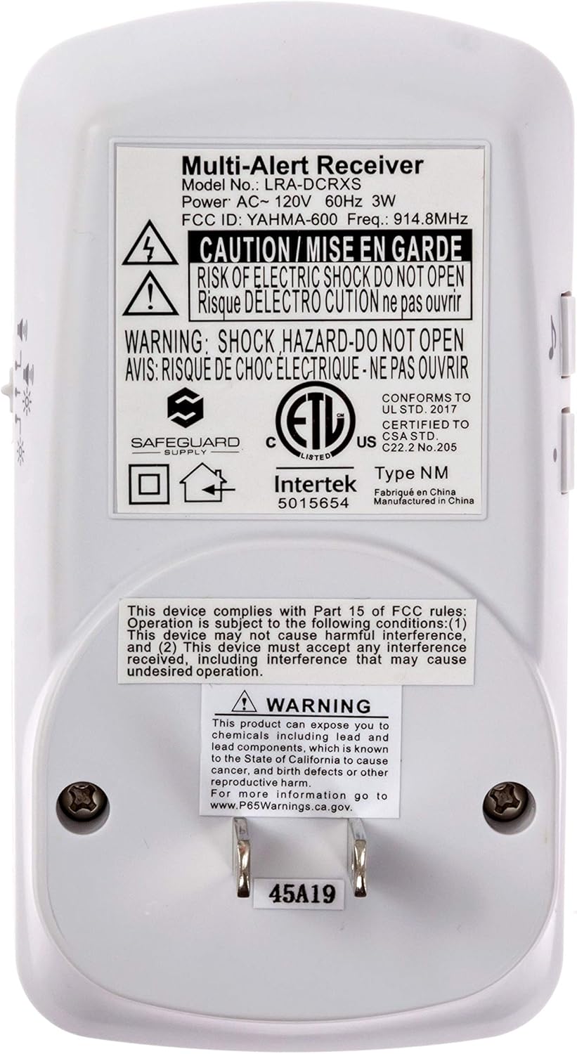 Safeguard Supply Doorbell Extender EX1000S- Doorbell Extender To Use With Existing Wired Doorbell - Convert Your Wired Doorbell into a Wireless Door Bell - 1000' 95dB Doorbell Extender Wireless Kit