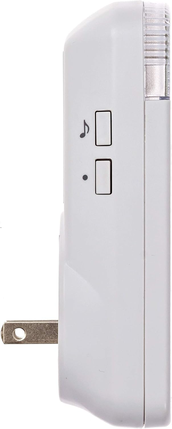 Safeguard Supply Wireless Doorbell Kit- 1000' Range Plug In Doorbell Ideal As Hearing Impaired Doorbell & Deaf Doorbell - Available 95dB Volume Setting & Attention Grabbing Flashing Doorbell Strobe
