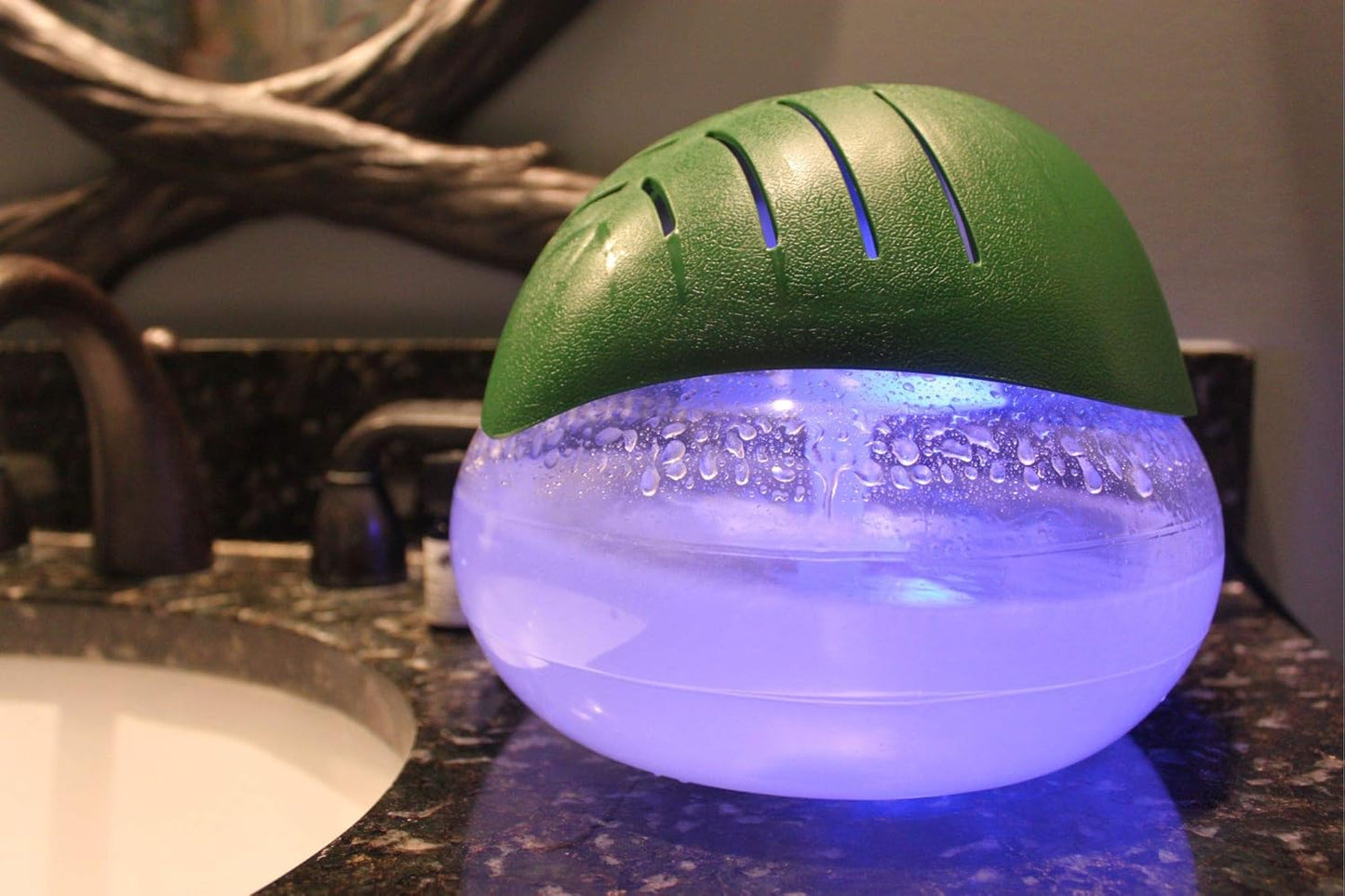 Green Leaf Air Revitalizer, Air Freshener, Room Aromatizer, Aroma and Essential Oil Diffuser with 10ML Lavender Oil