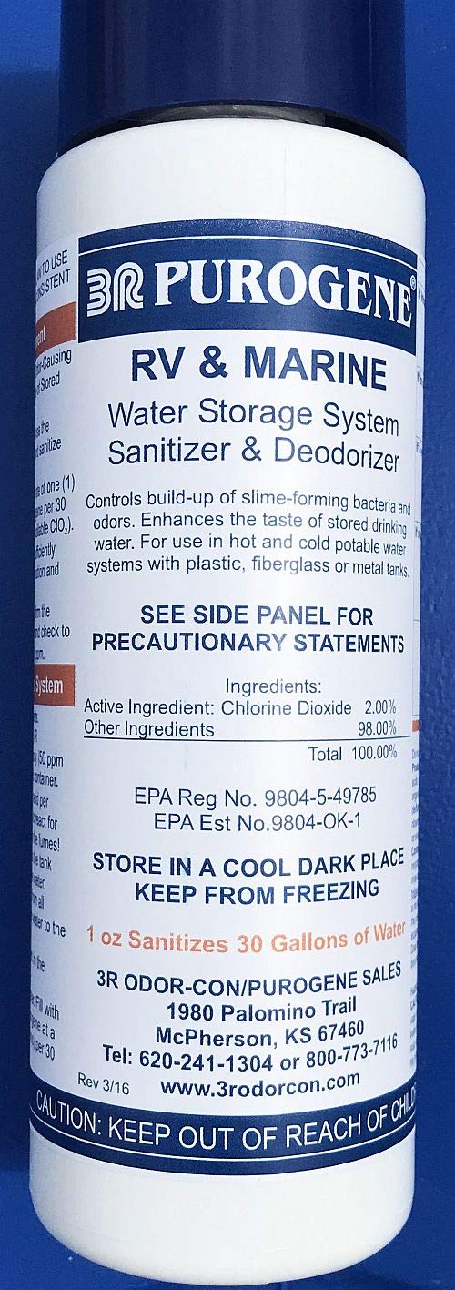 BayTec 16oz Purogene Drinking Water Treatment and Water System Sanitizer. in Water Sanitizes and Water Storage Systems, Provides for Long-Term Storage of Drinking Water