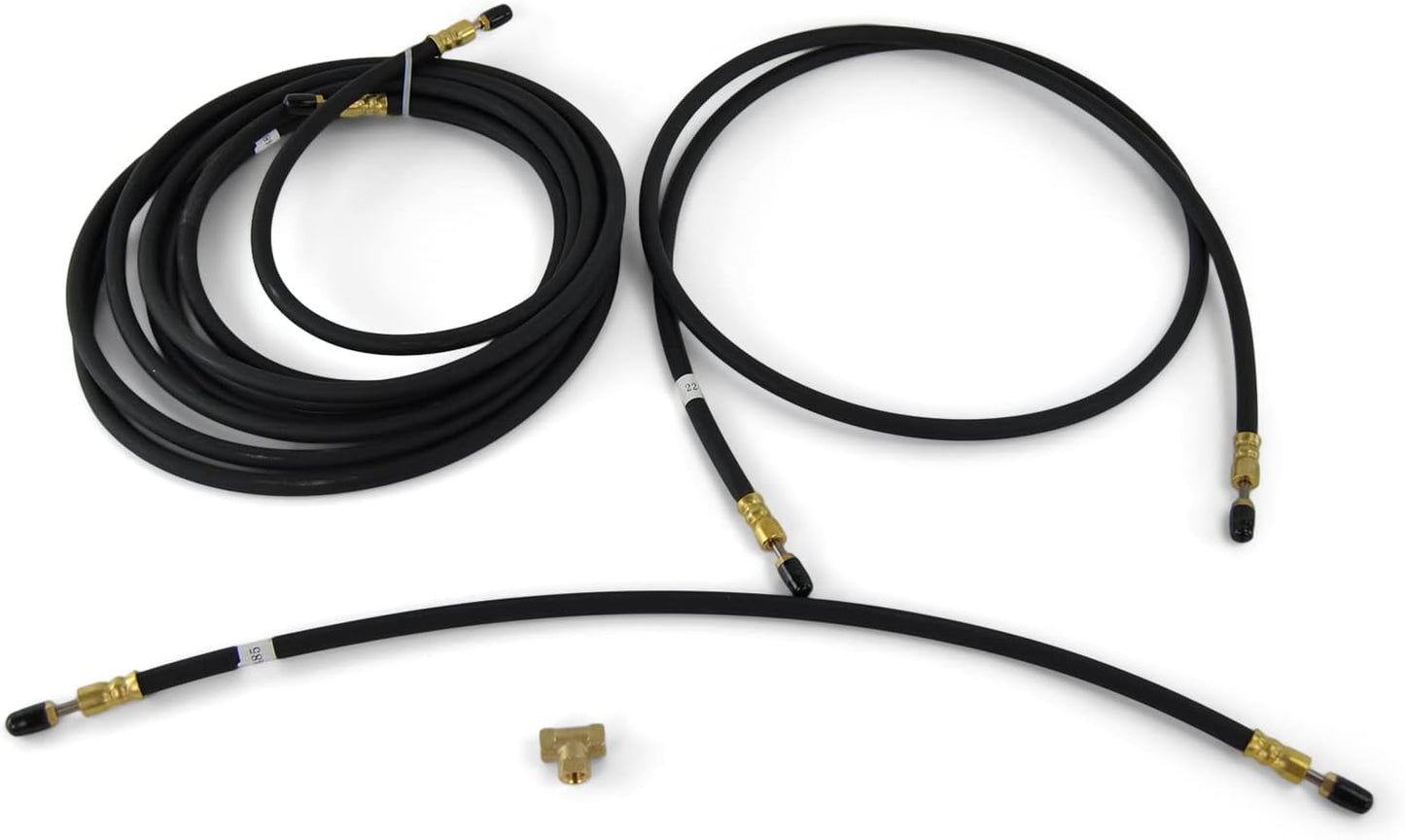 Trailer Brake Line Kit 22ft Single Axle Rubber DOT Flex Hose Disc or Drum Brake