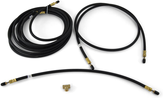 Trailer Brake Line Kit 22ft Single Axle Rubber DOT Flex Hose Disc or Drum Brake