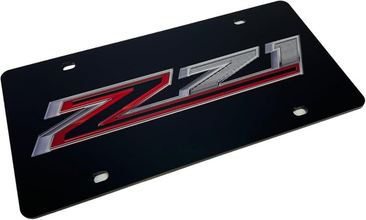 Eurosport Daytona- Compatible/Replacement for 2019- Current, Chevrolet Z71 Lazer-Tag, Acrylic License Plate