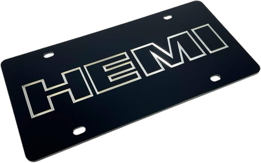 Eurosport Daytona- Compatible with -, HEMI Acrylic License Plate