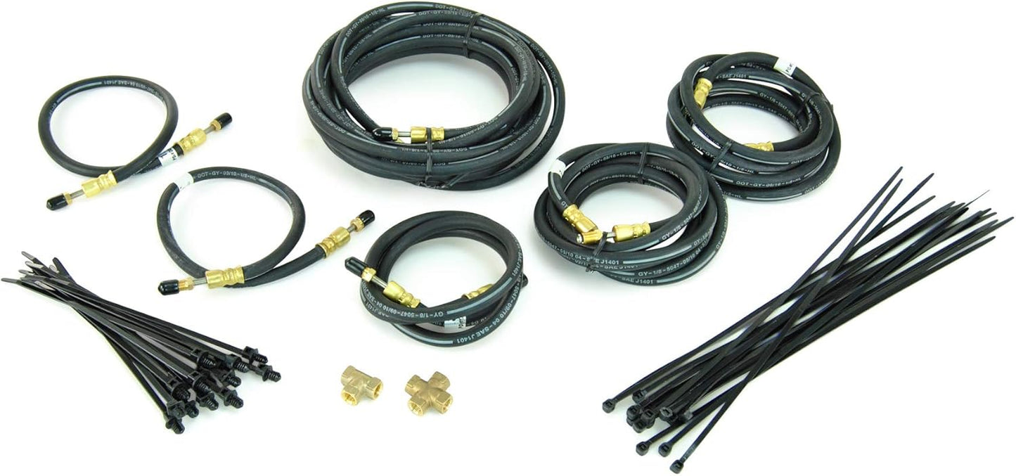 Tandem Axle Long 24ft Trailer Brake Line Kit With Flexible Hydraulic Rubber Hoses Disc Or Drum