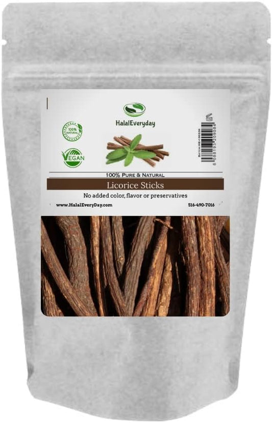 African Licorice Sticks - 1 Lb - 100% Pure Licorice Sticks by HalalEveryDay