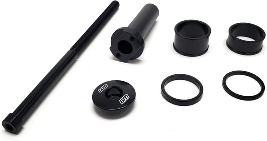 Warp 9 Stem Lock for E-Motos - Talaria, Surron, E-Ride Pro, 79Bike - Handlebar Stem Lock for Bar Mount, Stem Cap, Stem Spacers, Stem Bolt - Multiple Color Options - Electric Bike Part/Black