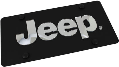 Eurosport Daytona- Compatible with -, Jeep on Carbon Steel License Plate