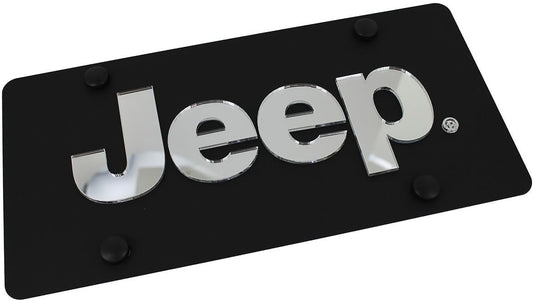 Eurosport Daytona- Compatible with -, Jeep on Carbon Steel License Plate