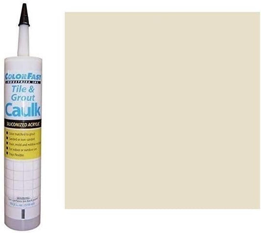 Color Fast Caulk Matched to Custom Building Products (Antique White Unsanded)