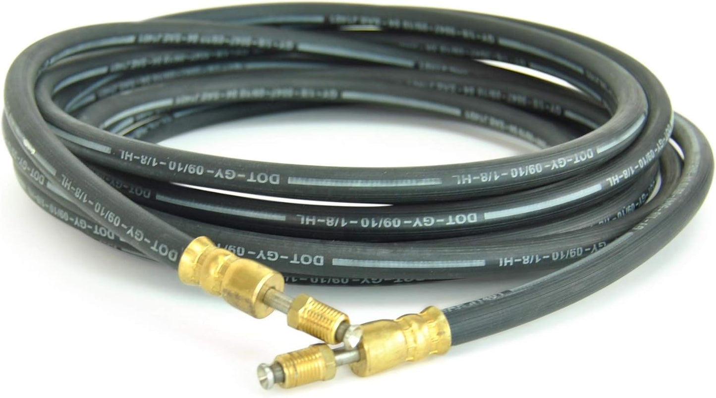 Trailer Brake Line Kit 22ft Single Axle Rubber DOT Flex Hose Disc or Drum Brake