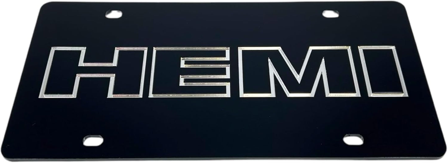 Eurosport Daytona- Compatible with -, HEMI Acrylic License Plate