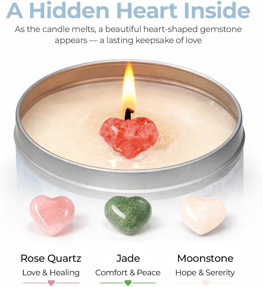 Pet Perennials Dog Memorial Candle – Healing Hearts Soy Wax with Hidden Keepsake Stone & Sympathy Card – Lavender Chamomile Pet Memorial Candle for Remembrance – Dog Condolences Gift for Loss