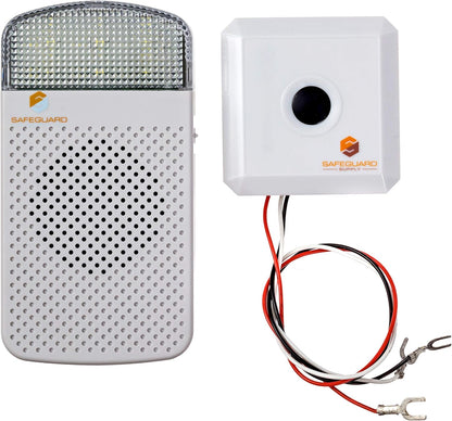 Safeguard Supply Doorbell Extender EX1000S- Doorbell Extender To Use With Existing Wired Doorbell - Convert Your Wired Doorbell into a Wireless Door Bell - 1000' 95dB Doorbell Extender Wireless Kit