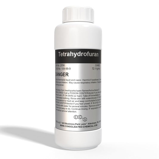 Tetrahydrofuran (THF) High Purity Solvent - 100mL (3.3 Fl Oz)