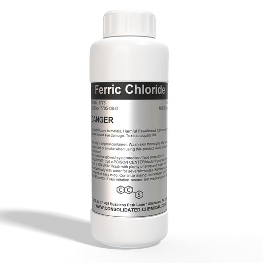 Ferric Chloride - High Concentration Chloride Solution - Wide Applications - Ideal as Etching Cream, Coagulant for Water Treatment - Copper and Stainless Steel Etchant Solution 500mL (16 Fl Oz)
