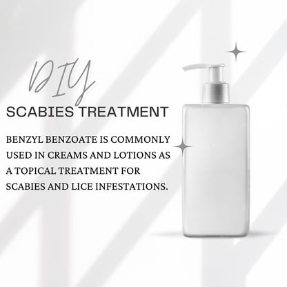 Benzyl Benzoate - USP Grade Perfect for Cosmetics, Hair & Scalp Products | Made in USA - 250mL (8 Fl Oz)