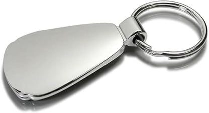AU-TOMOTIVE GOLD, INC. Officially Licensed Red Teardrop Key Chain for Ford Mustang Tri-Bar
