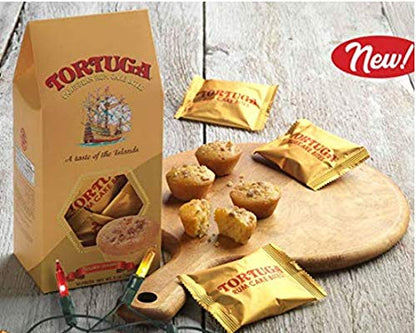 TORTUGA Gourmet Rum Cake Bites with Walnuts - The Perfect Premium Gourmet Gift for Stocking Stuffers, Gift Baskets, and Christmas Gifts - Great Cakes for Delivery