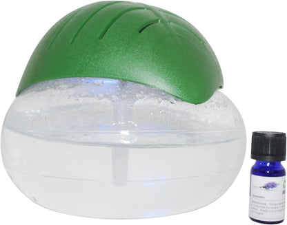 Green Leaf Air Revitalizer, Air Freshener, Room Aromatizer, Aroma and Essential Oil Diffuser with 10ML Lavender Oil