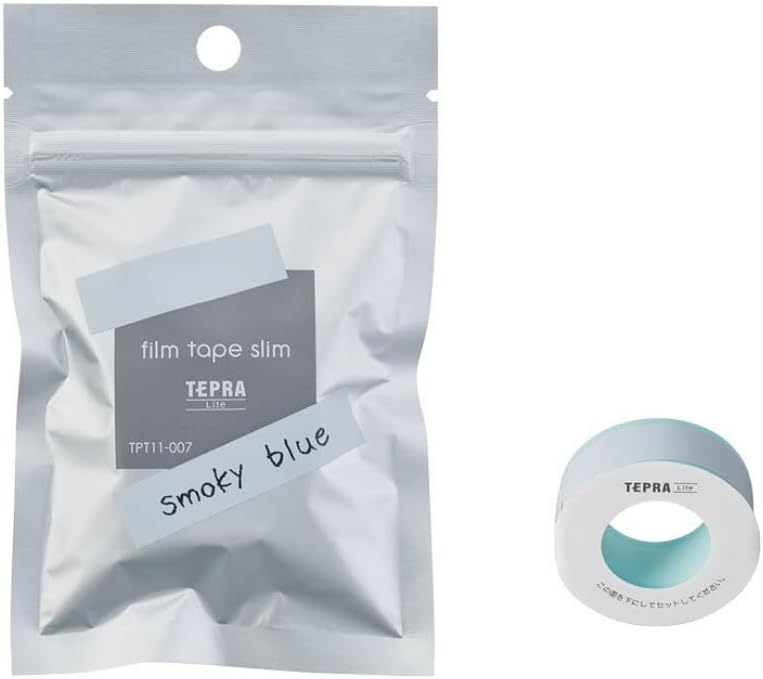 TEPRA Lite & Film Tape Starter Value Pack (TEPRA Body x 1, White Clear Smoky Blue 1)