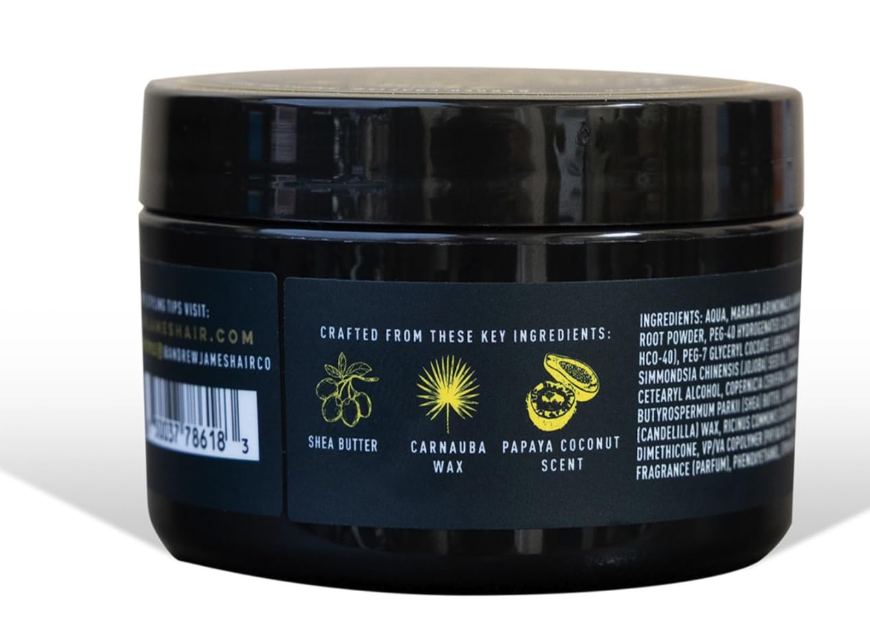 ANDREW JAMES Matte Pomade 4 Ounce | BE EASY LITE | Natural Matte Look| Medium Hold Pomade | Sulfate Free | Provides A Fuller Look For Your Hair | Made For Men And Women