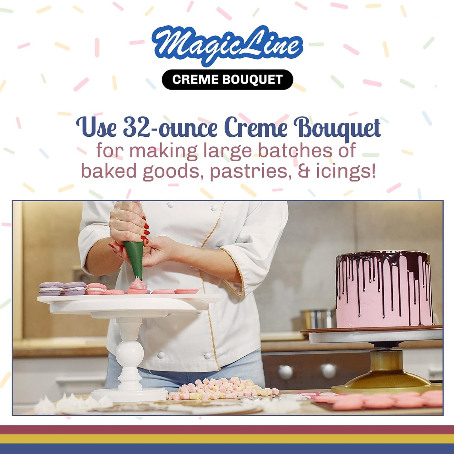 Parrish Magic Line Creme Bouquet Flavoring Oil for Baking – Premium Baking Extract Replaces Vanilla Flavor Extracts (32 oz)