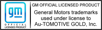 Au-TOMOTIVE GOLD INC. Officially Licensed UV Print Logo on Black Polycarbonate License Plate Frame for Chevy