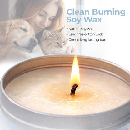 Pet Perennials Healing Hearts Pet Memorial Candle – Soy Wax with Hidden Keepsake Stone – Lavender Chamomile Scent for Grief – Sympathy Gift for Bereavement & Remembrance