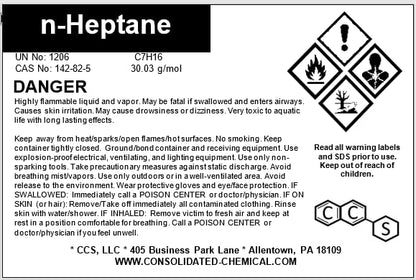 N-Heptane High Purity Bestine Thinner - 100mL (3.3 Fl Oz)