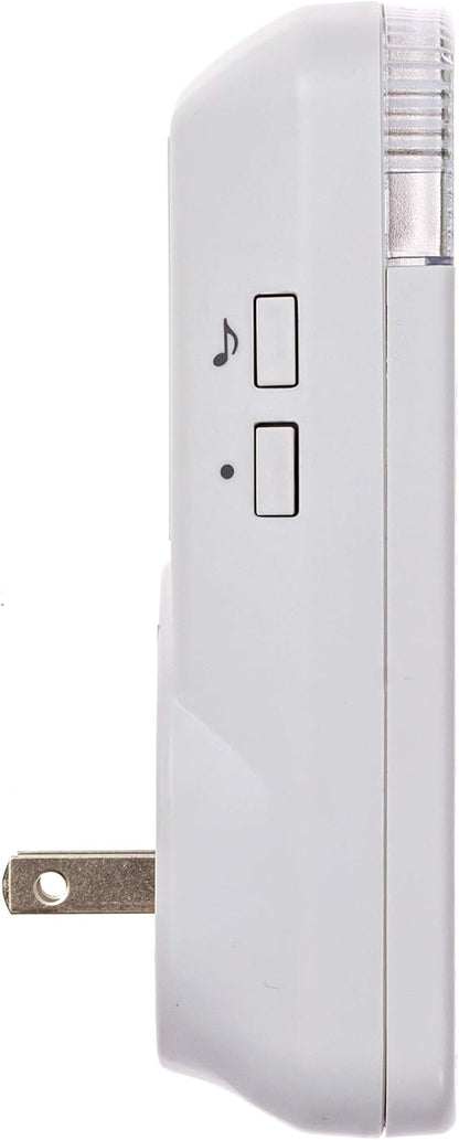 Safeguard Supply Wireless Doorbell Kit- 1000' Range Plug In Doorbell Ideal As Hearing Impaired Doorbell & Deaf Doorbell - Available 95dB Volume Setting & Attention Grabbing Flashing Doorbell Strobe