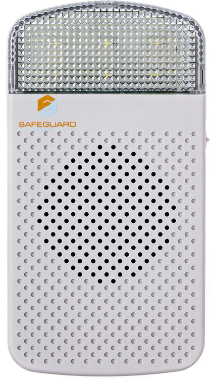 Safeguard Supply Wireless Doorbell Kit- 1000' Range Plug In Doorbell Ideal As Hearing Impaired Doorbell & Deaf Doorbell - Available 95dB Volume Setting & Attention Grabbing Flashing Doorbell Strobe