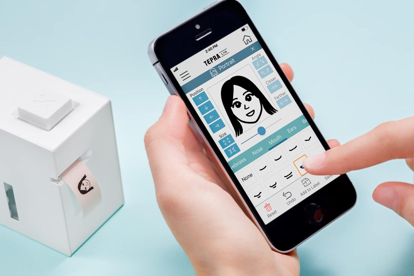 KINGJIM TEPRA Lite - Portable Thermal Label Printer from Japan, Easily Operated with a Smartphone